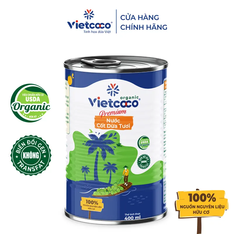 Nước cốt dừa đóng hộp Vietcoco
