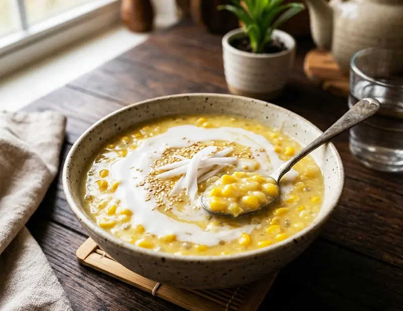 Chè bắp nước cốt dừa thơm ngọt, dễ nấu tại nhà