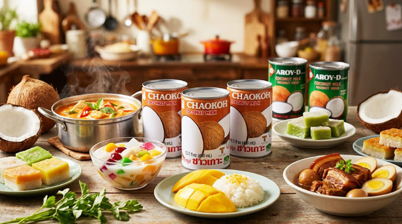 Nước cốt dừa đóng hộp Chaokoh hình 0